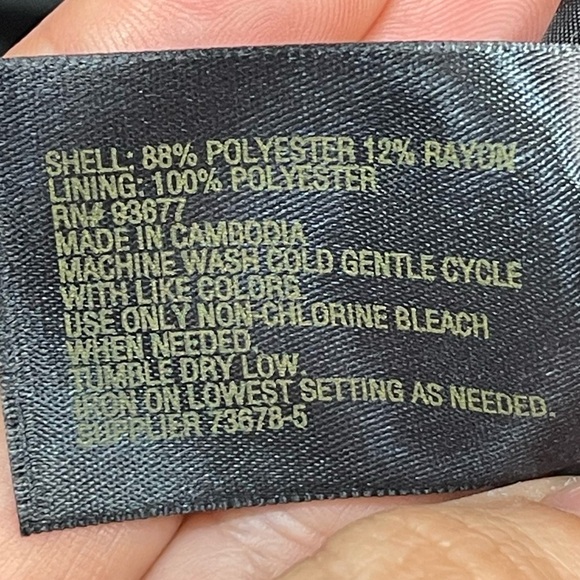 Worthington black bronze damask jacquard paisley lined pencil skirt women’s 12 - Picture 8 of 13